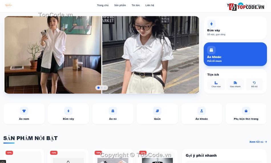 Website php,Website bán quần áo,bán quần áo